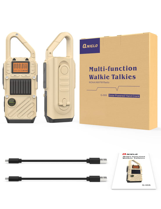 Rechargeable FM/NOAA Walkie Talkies for Adults