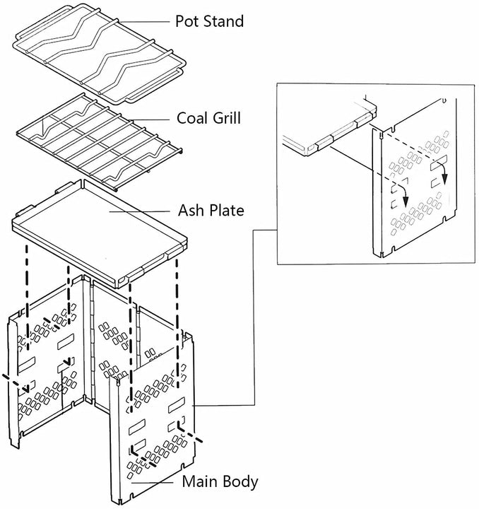 Portable Folding Camp Stove
