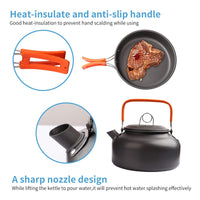 Camping Cookware & Utensils Gear | 10 Pcs