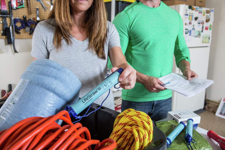 1 Personal Emergency Water Filter Device | Blue