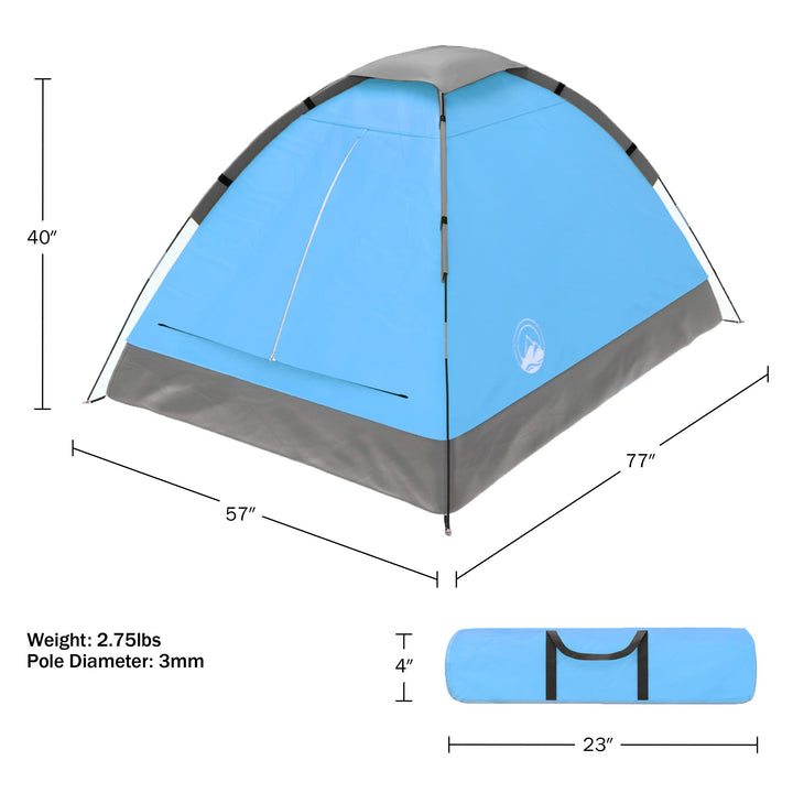 Lightweight 2-Person Camping Tent | Bold Blue