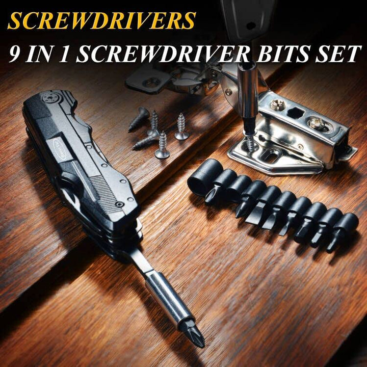 Multitool Folding Stainless-Steel Pocket Knife | Black