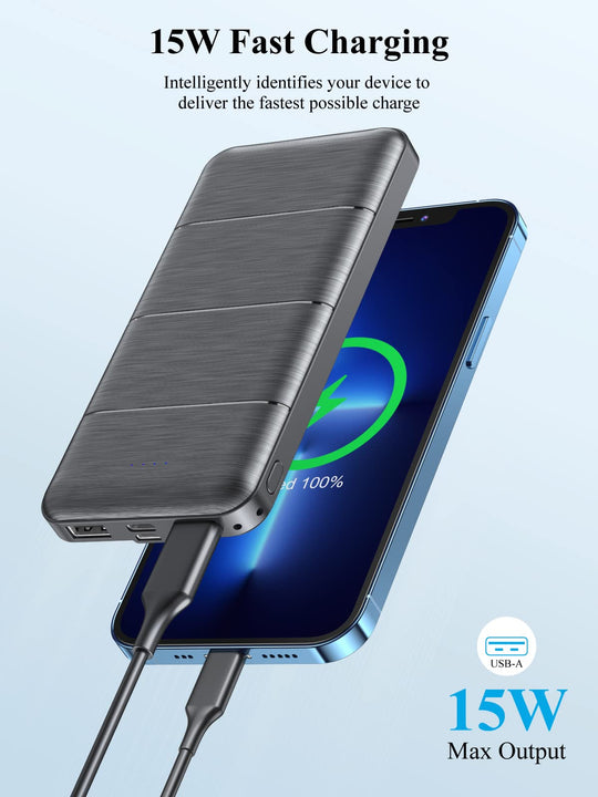 15000mAh 5V3.1A Portable Charging PowerBank | 2-Pack