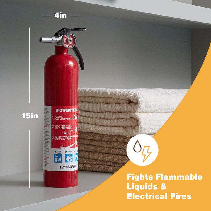 Rechargeable UL Rated Home Fire Extinguisher | Red