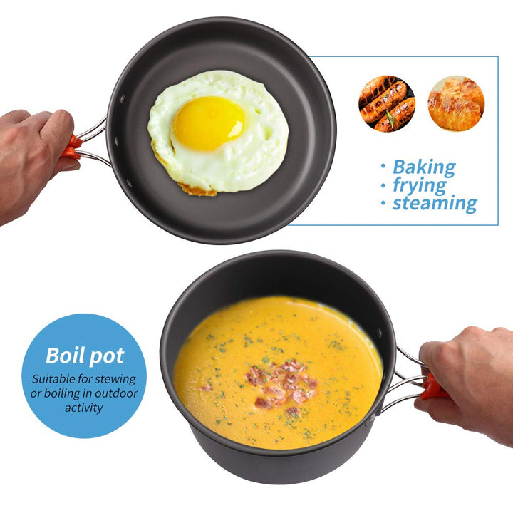 Camping Cookware & Utensils Gear | 10 Pcs