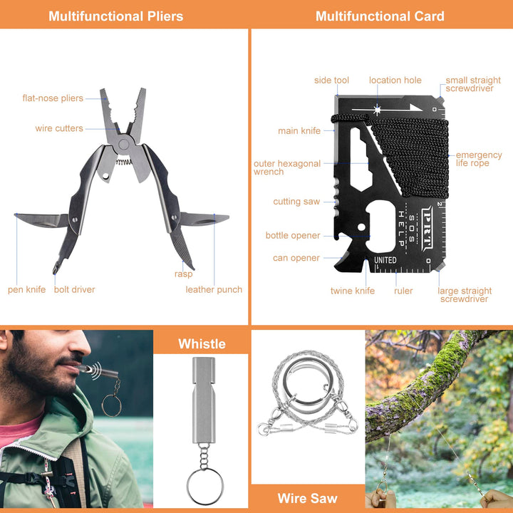 34-in-1 Emergency Tactical Survival Kit