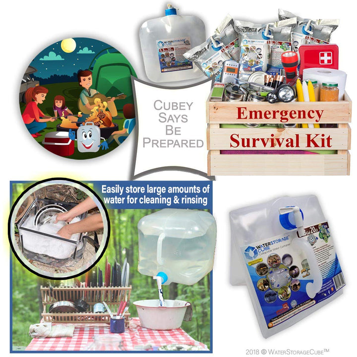 2.6 gal. Collapsible Water Storage Cube | 2-Pack