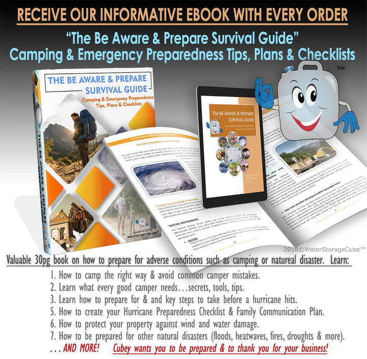 Premium Collapsible Water Container Bag | 4-pack