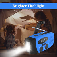 Emergency Rechargeable Power Bank Radio | Blue