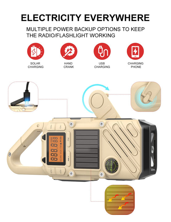 Rechargeable FM/NOAA Walkie Talkies for Adults
