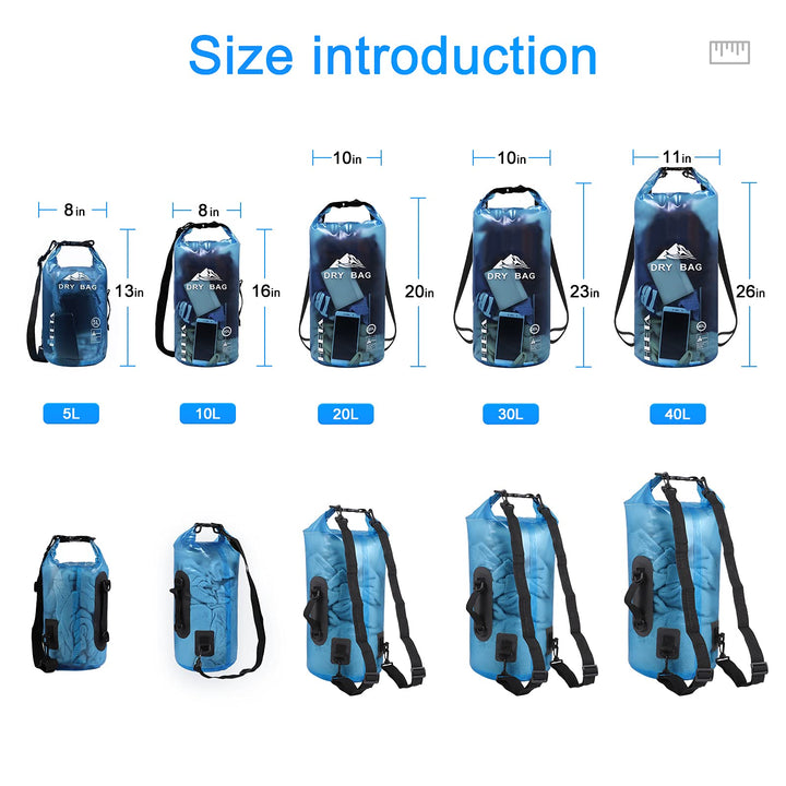 30L Waterproof Dry Bag for Sports| Blue