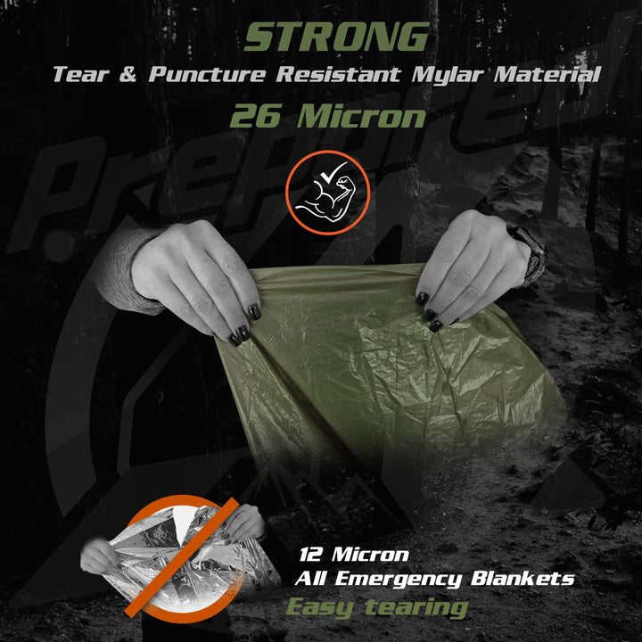 Emergency Hybrid Camping Blanket/Poncho | 4-pack