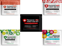 Orange Personal First Aid Travel Kits Set |10 Pack