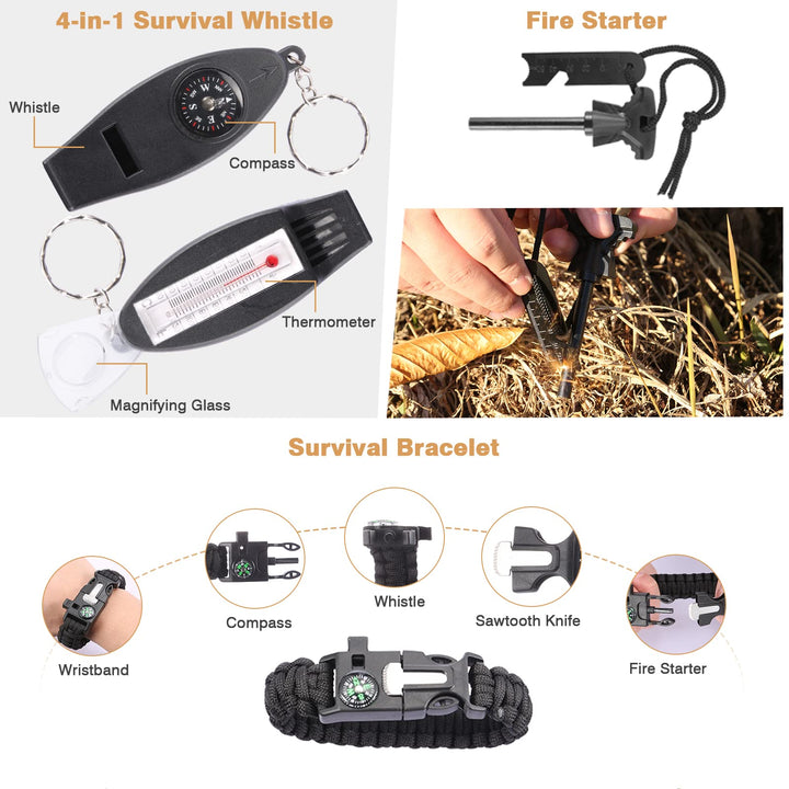 Emergency Survival Gear Kit Equipment | Camo-1