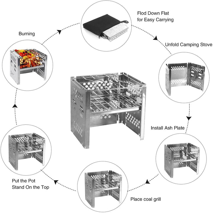 Portable Folding Camp Stove