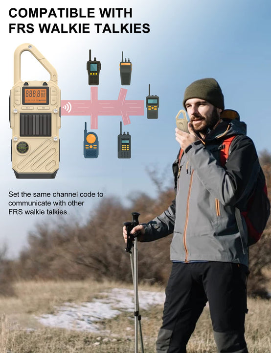 Rechargeable FM/NOAA Walkie Talkies for Adults