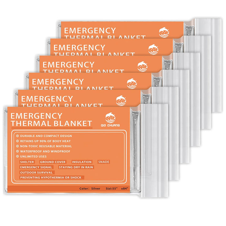 Mylar Space Blankets Kit | 6-Pack