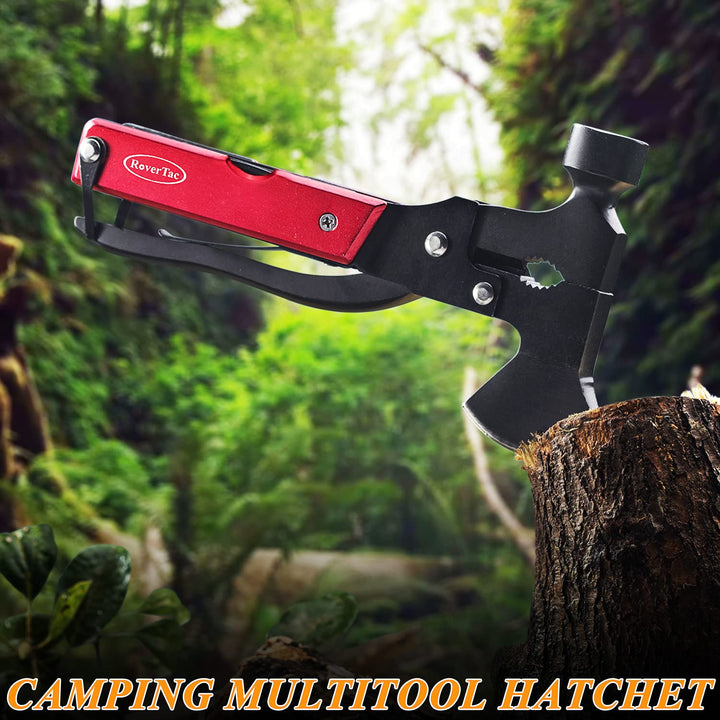 14-in-1 Multitool Survival Hatchet | Red