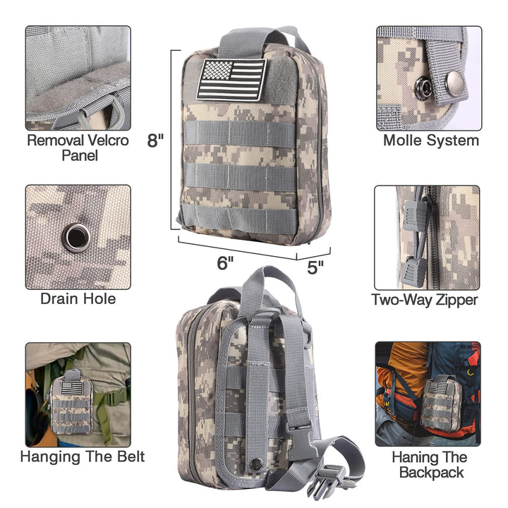 Emergency Survival Gear Kit Equipment | Camo-1