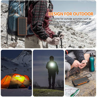 38800mAh Solar Power Bank w/ Flashlight | Orange