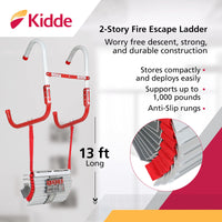 13 ft. Rollable Fire Escape Ladder w/ Anti-Slip