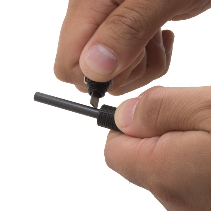 Multipurpose Survival & Defense Flint Tool/Safety Whistle