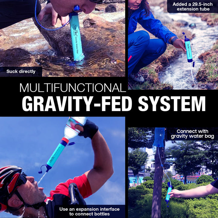 Portable Gravity-Fed Water Purifier w/ 3L Bag