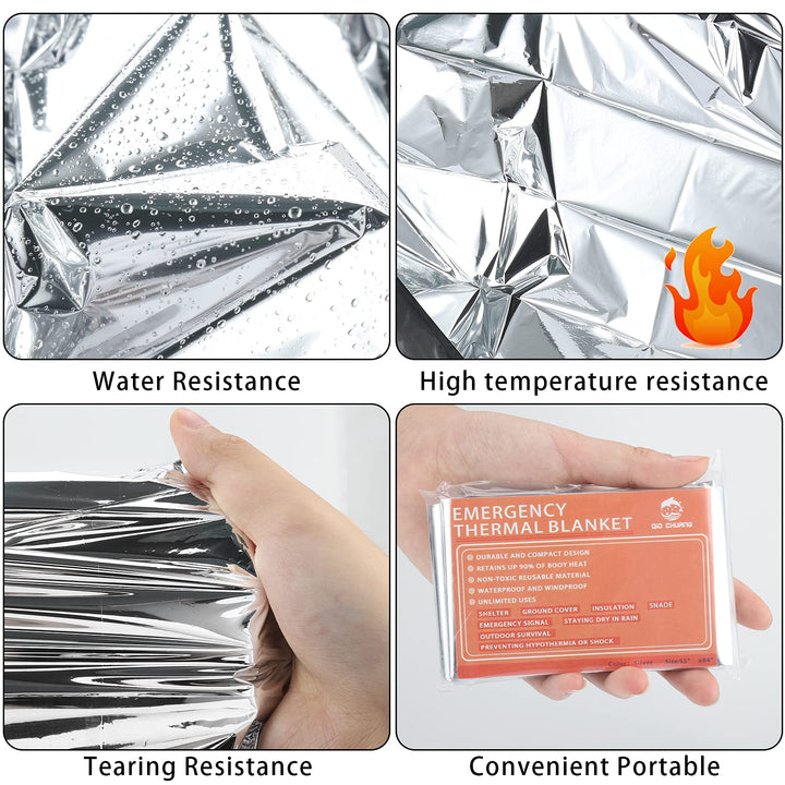 Mylar Space Blankets Kit | 6-Pack