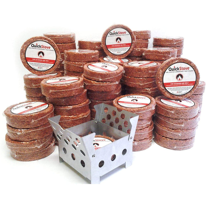 Cube Camp Stove w/ Waterproof Fuel Disks | 108-Pack