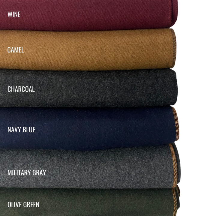 4.5 lbs 64" x 88" Military Wool Blanket | Navy