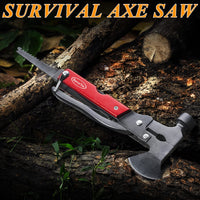 14-in-1 Multitool Survival Hatchet | Red