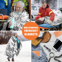 Mylar Space Blankets Kit | 6-Pack