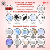 Emergency First Responders Aid Kit | 362 Pcs