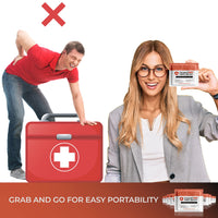 Orange Personal First Aid Travel Kits Set |10 Pack