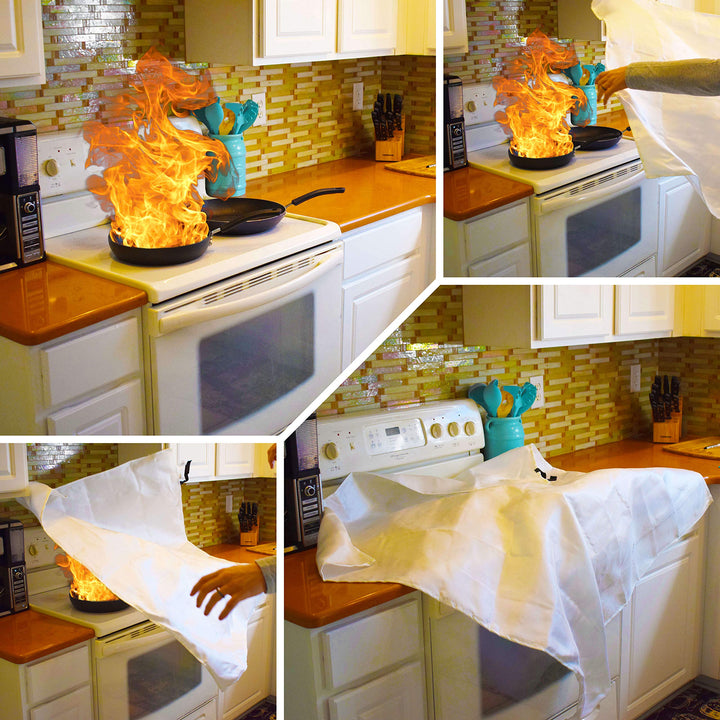 Chemical-Free No-Mess Fire Extinguishing Blanket