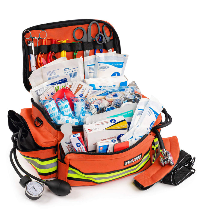 Fully-Stocked Professional First Responder Bag | Orange