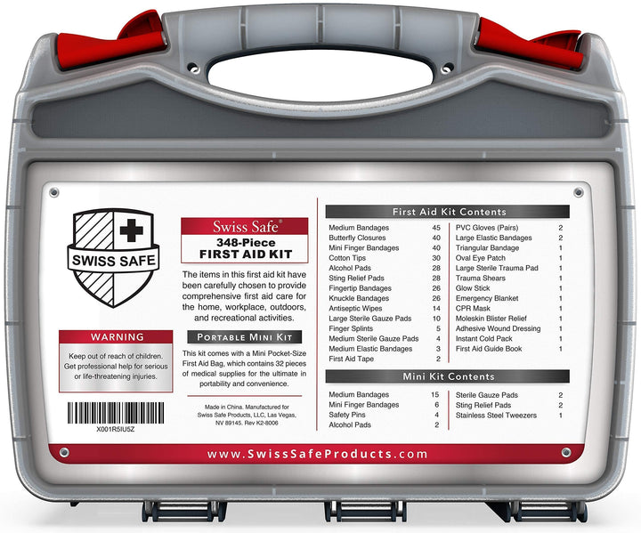 2-in-1 First Aid Fire Starter Kit | 348 Pcs