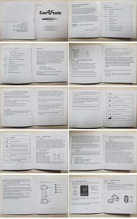 500DL Fingertip Pulse Oximeter Set | Royal Black