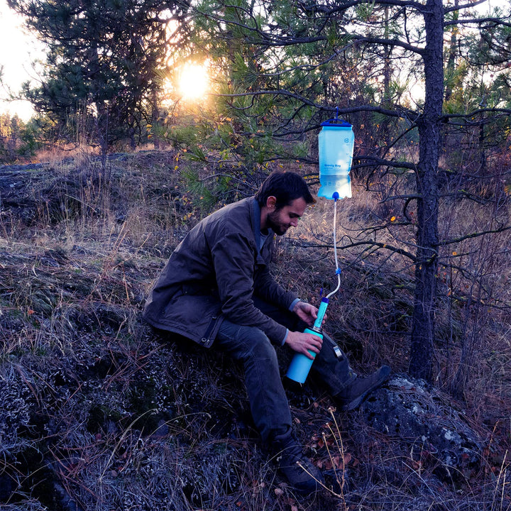 Portable Gravity-Fed Water Purifier w/ 3L Bag