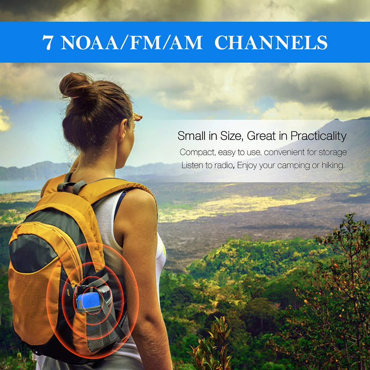 Emergency Rechargeable Power Bank Radio | Blue