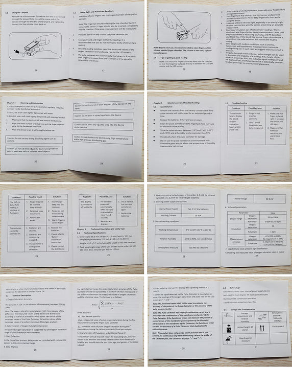 500DL Fingertip Pulse Oximeter Set | Royal Black