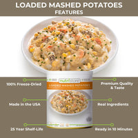 Freeze-Dried Loaded Mashed Potatoes Survival Ration | 1-Pack