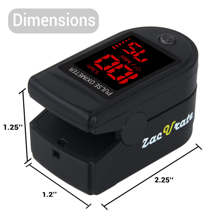 500DL Fingertip Pulse Oximeter Set | Royal Black