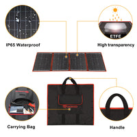 160W 18V Portable Solar Panel Charger Kit