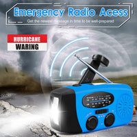 Emergency Rechargeable Power Bank Radio | Blue