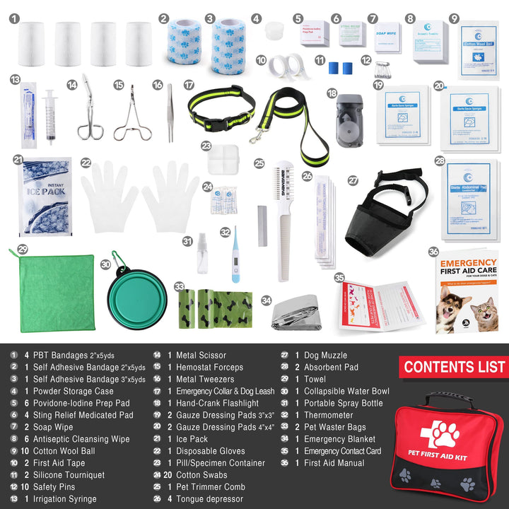 Day-To-Day Pet First-Aid Care Bag | 105 Pcs